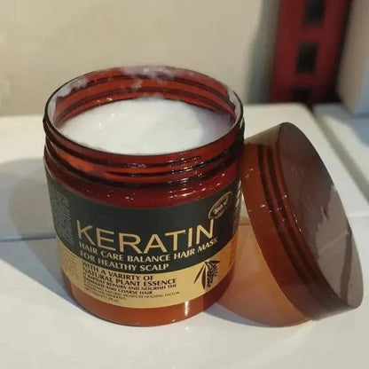 Keratin Hair Mask for Frizzy Hair Shine & Growth
