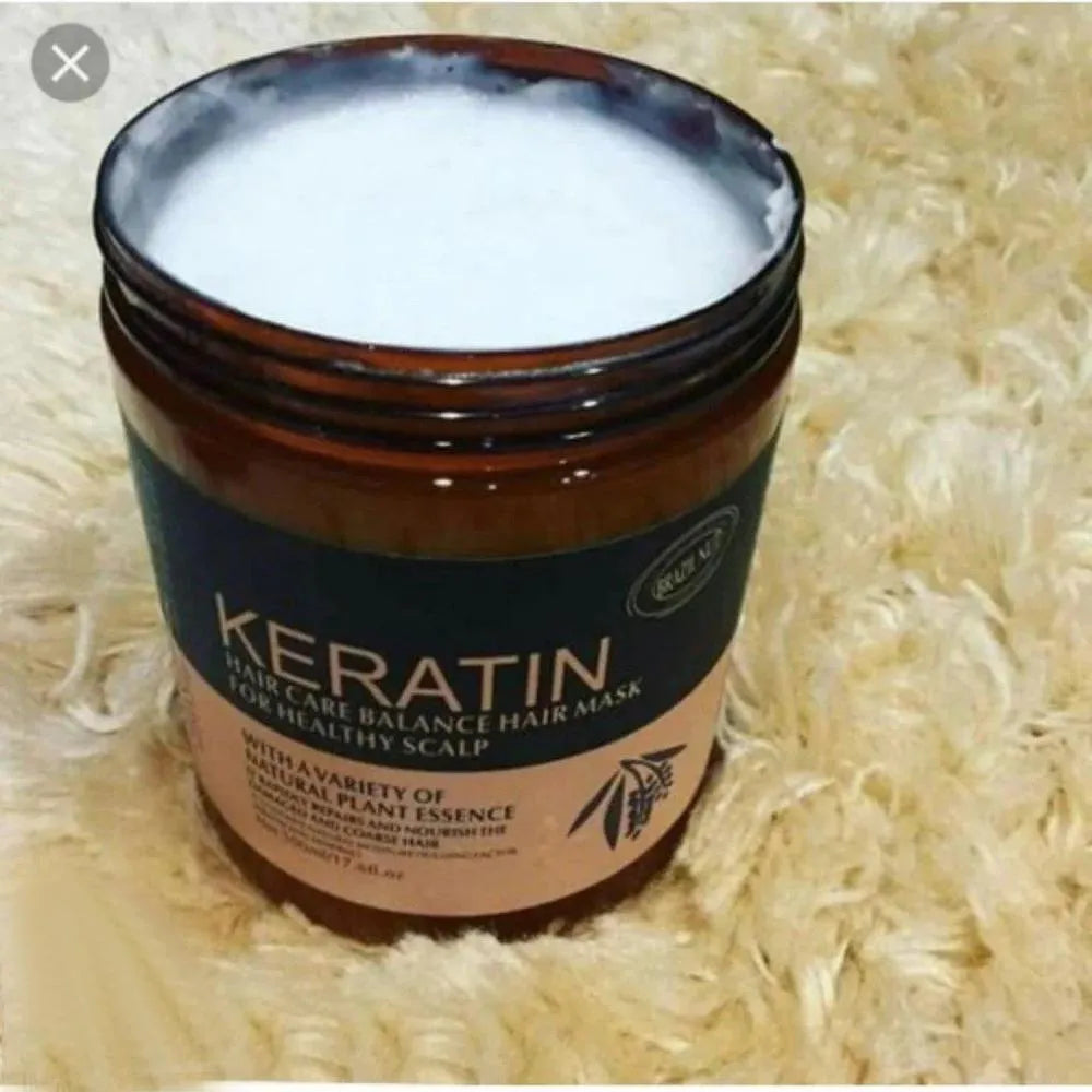 Keratin Hair Mask for Frizzy Hair Shine & Growth
