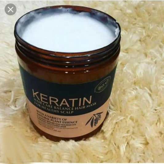 Keratin Hair Mask for Frizzy Hair Shine & Growth