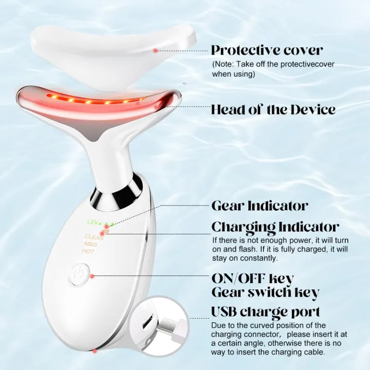 3-in-1 LED Eye & Face Beauty Massager